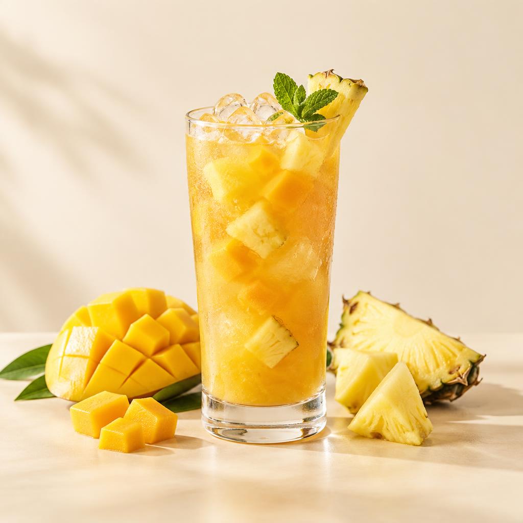 Bebida inspirada en Amanecer Tropical